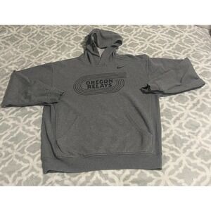 Nike Oregon Relays Gray Hoodie Sweatshirt Pullover Athletic Comfort Size S‎